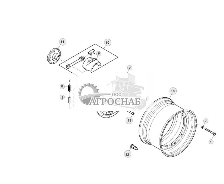 Литые задние колеса (для тяжелых условий эксплуатации), правые - ST153095 692.jpg